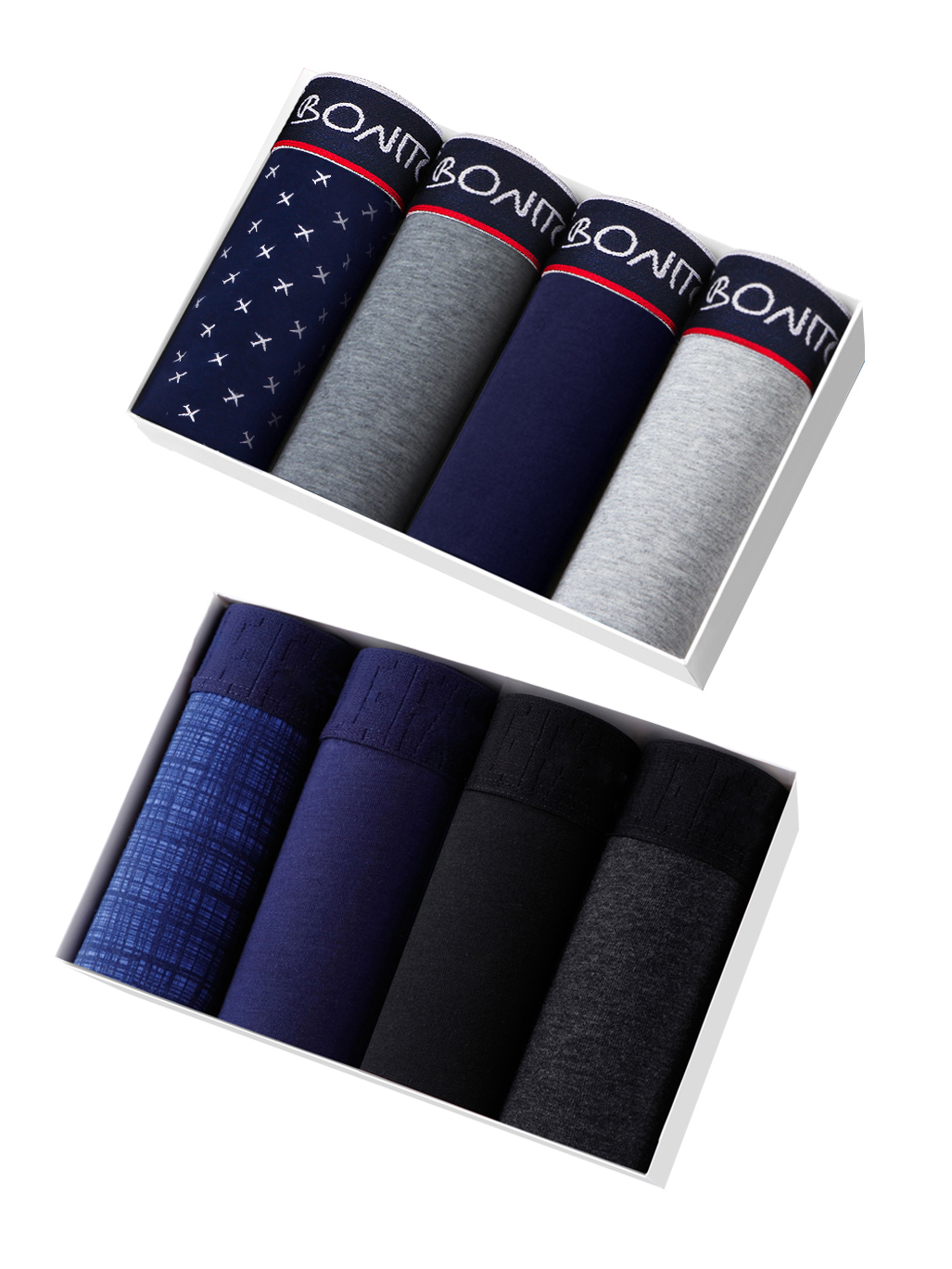 Multi Pack Underwear - 8pcs Boxer Shorts Men's Panties Homme