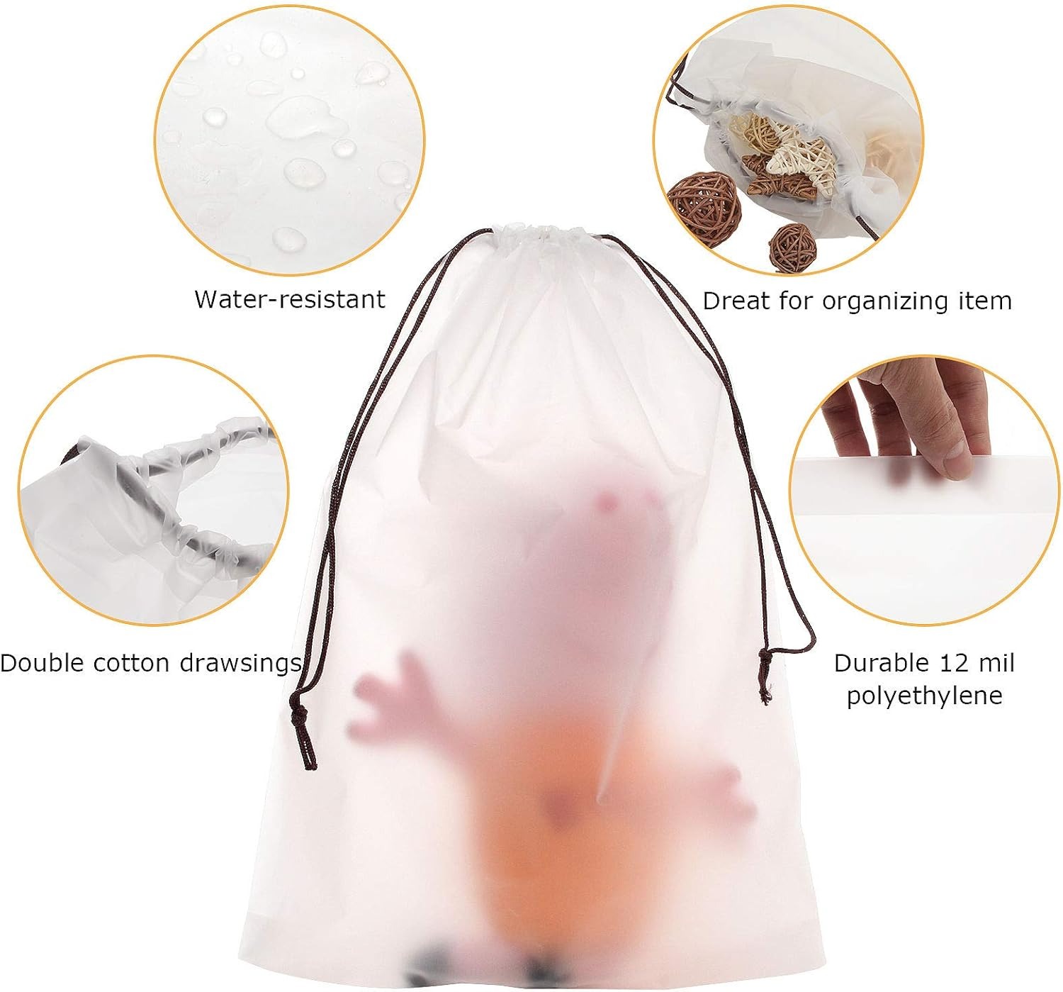 10 Pcs Shoe Bags For Travel Wa - Multi Pack Underwear review and price