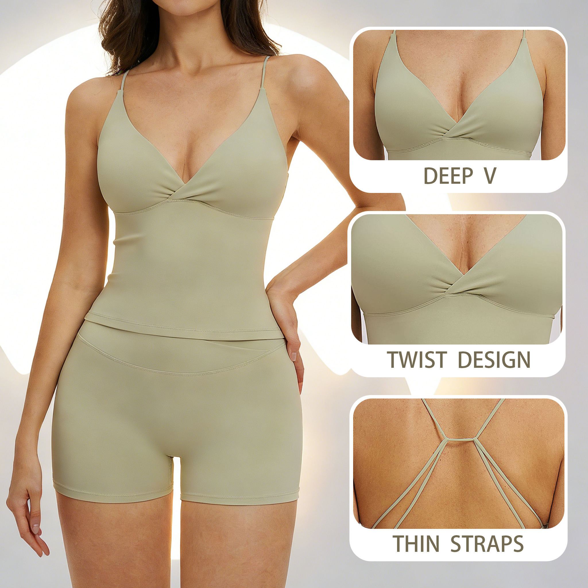 Yoga Tank Top with Pads Backle - Suspender Tank Top review and price