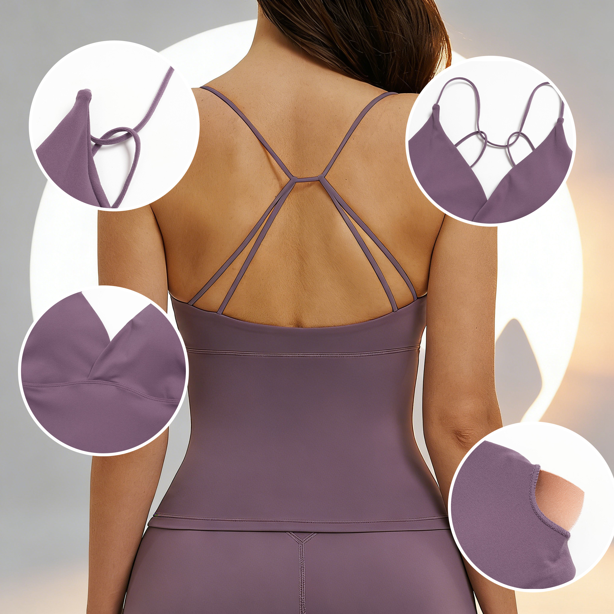 Yoga Tank Top with Pads Backle - Suspender Tank Top review and price