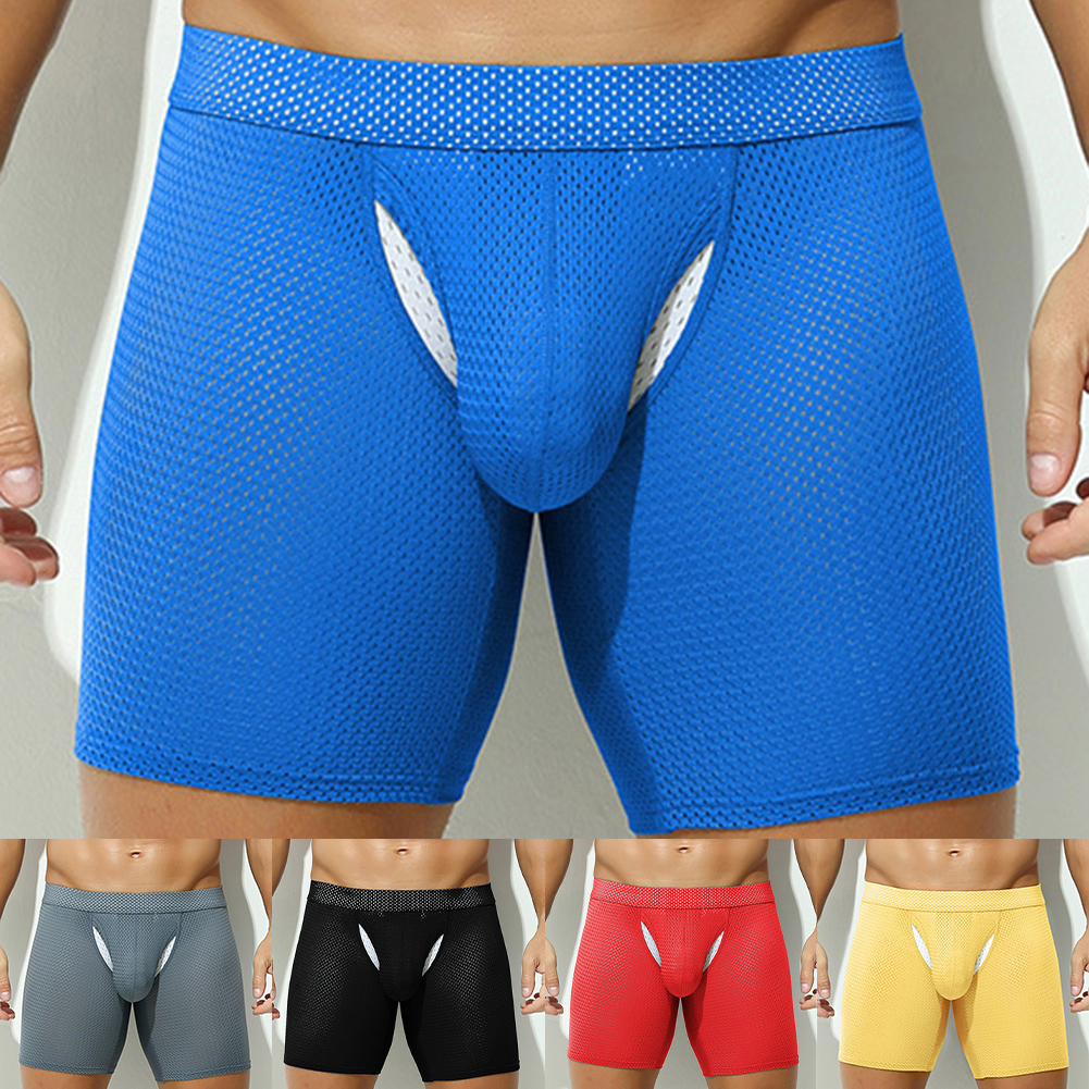 Sexy Lingerie Mens Mesh Underw - Long Leg Trunk Men review and price