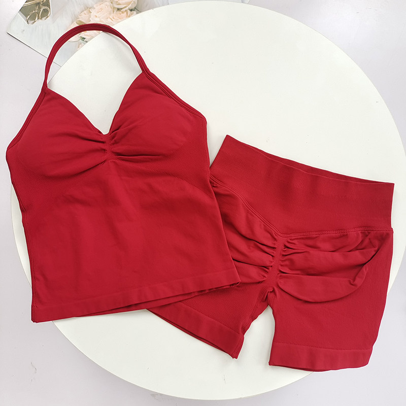 Summer Yoga Two-Piece Set for  - Suspender Tank Top review and price