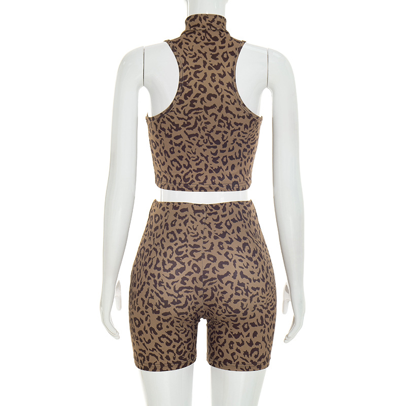 Ribbed Slim Leopard Print 2 Pi - Tank Top Ribbed review and price