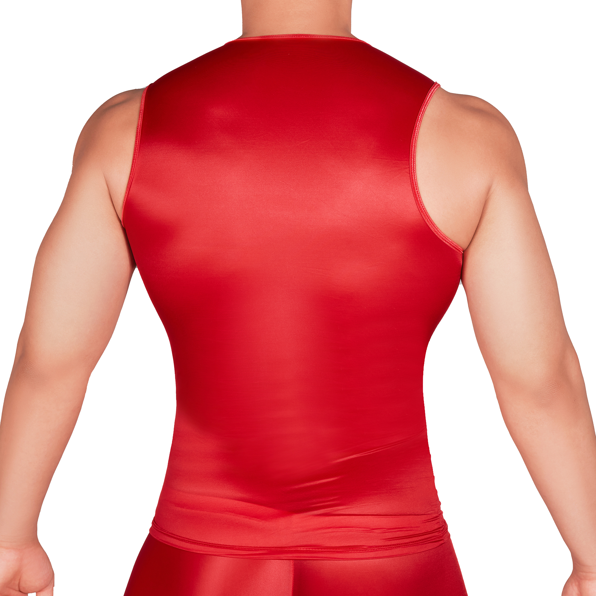 Solid Color Men's Slim Smooth  - Sleeveless Undershirt review and price