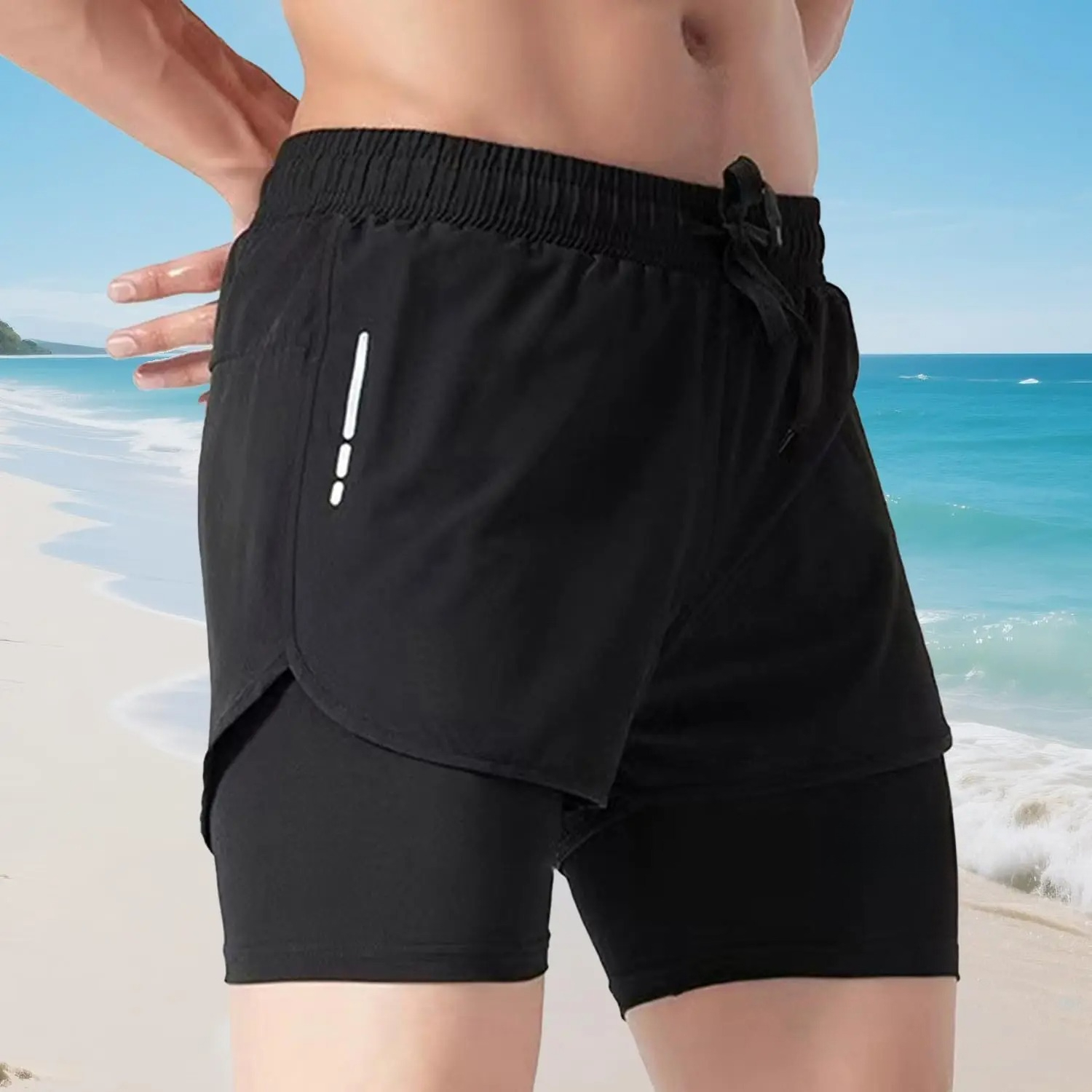 Men's Swim Trunks Quick Dry At - Compression Shorts Athletes review and price